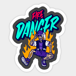 Fire Dancer Sticker